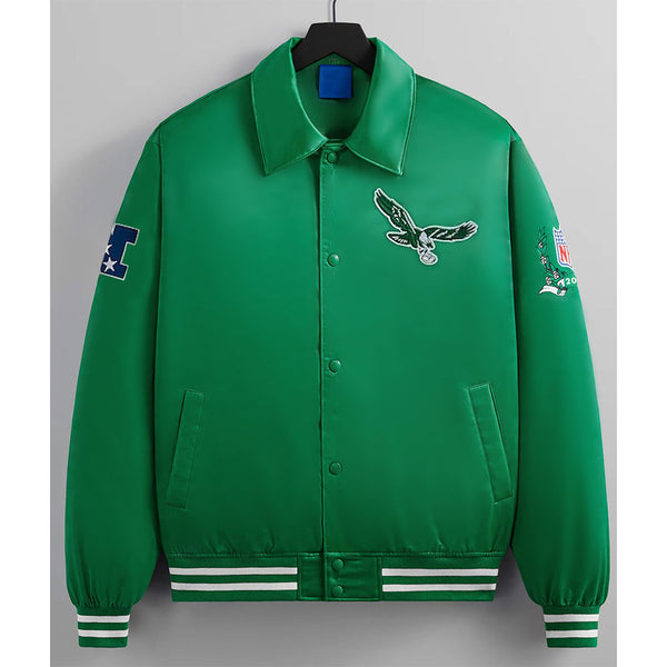NFL Green Satin Parrot Philadelphia Eagles Jacket