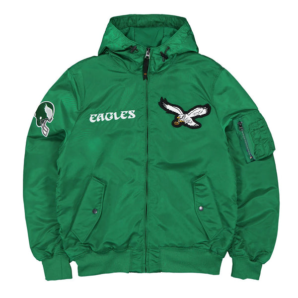 Philadelphia Eagles Historic L-2B Hooded Bomber Jacket