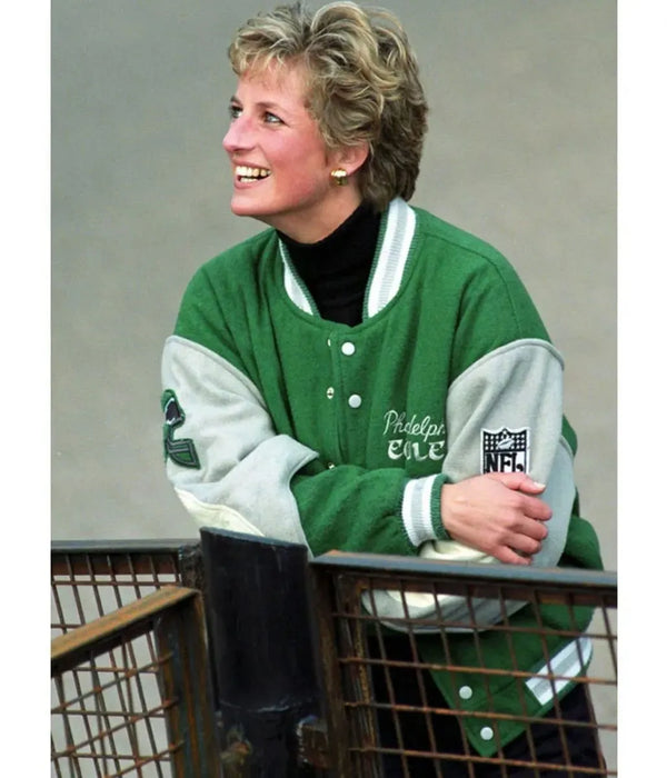 Princess Diana Philadelphia Eagles Wool Varsity Jacket