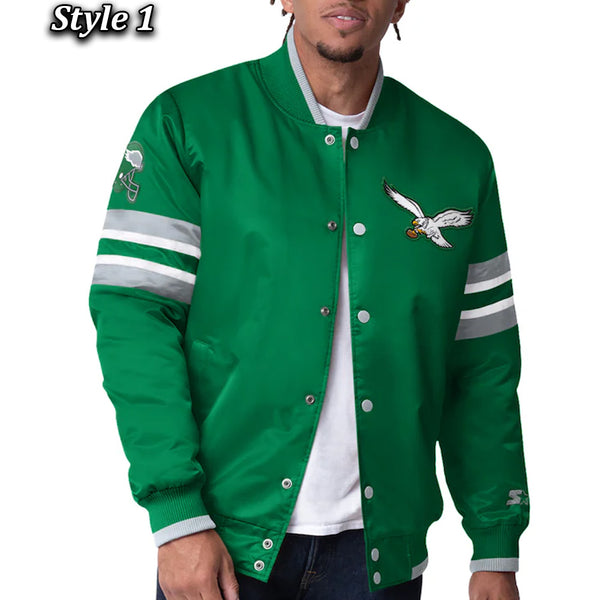 Starter Varsity Satin Philadelphia Eagles Scout I Jacket
